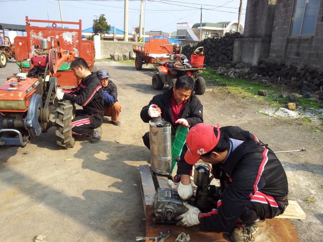 희망나눔봉사단 11월중 농기계 순회수리 봉사활동 실시
